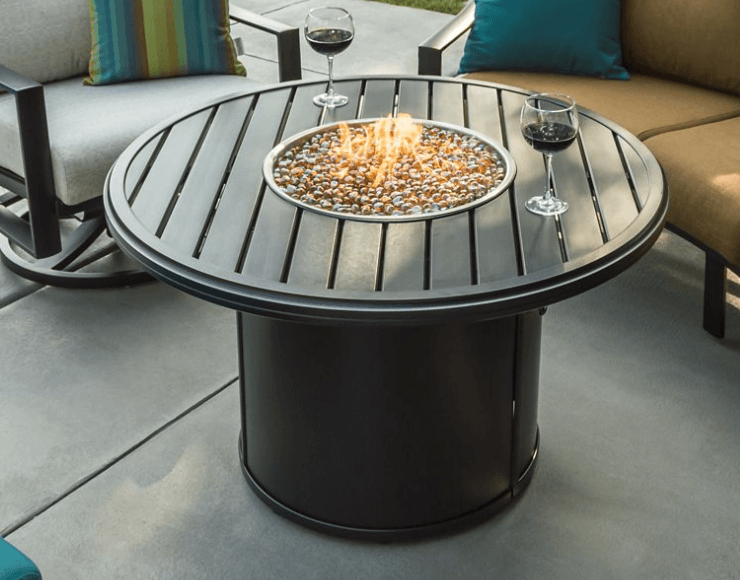 Banchetto Fire Pit Labadies Patio, Patio Set With Built In Fire Pit